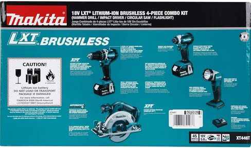 Makita XT446T 18V LXT Lithium-Ion Brushless Cordless Combo Kit (4 Piece) in Saudi Arabia