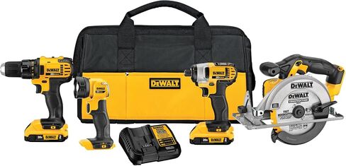DEWALT 20V MAX Combo Kit, Compact 4-Tool (DCK421D2) in Saudi Arabia