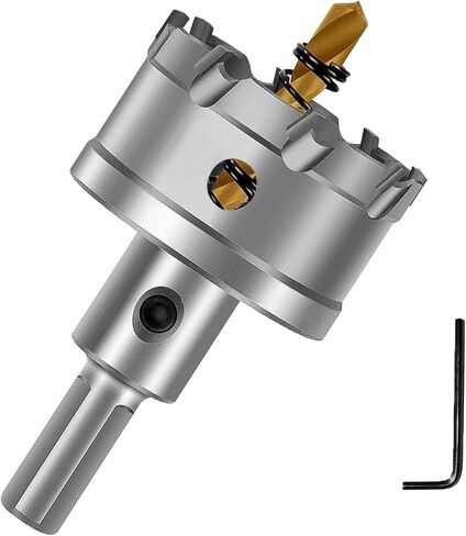 منشار ثقب كربيد من YETLEBOX، قاطع ثقب TCT مع مثقاب طيار مطلي بالتيتانيوم للمعادن والفولاذ المقاوم للصدأ والحديد والخشب 51 مم/2.01 بوصة in Kuwait