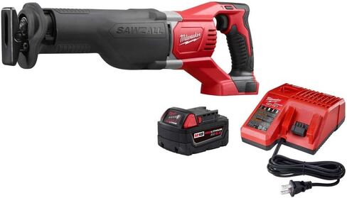 Milwaukee 18V Li-Ion Cordless SAWZALL Reciprocating Saw w/ 5.0Ah Battery & Charger in Saudi Arabia