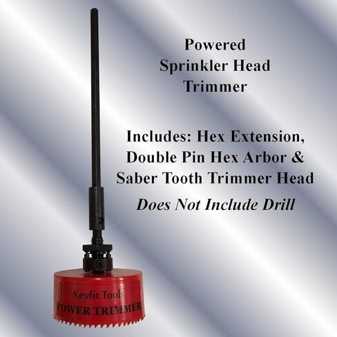 أداة تشذيب رأس مرشات كهربائية من كيفيت تولز بقطر 10.16 سم لتشذيب الدوارات ورؤوس الرذاذ في ثوانٍ! لبخاخات الشعر المتضخم وتنظيف المظهر وملحقات المثقاب اللاسلكي in Kuwait