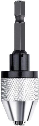 Mini Keyless Drill Chuck 1/4 Inch Hex Shank Holds Small Bits 0.3mm to 1/4 inch Quick Change Adapter Converter in Saudi Arabia