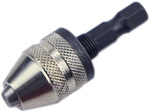 Mini Keyless Drill Chuck 1/4 Inch Hex Shank Holds Small Bits 0.3mm to 1/4 inch Quick Change Adapter Converter in Saudi Arabia