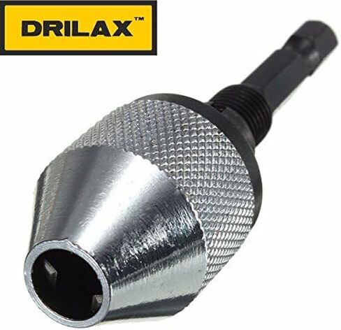 Mini Keyless Drill Chuck 1/4 Inch Hex Shank Holds Small Bits 0.3mm to 1/4 inch Quick Change Adapter Converter in Saudi Arabia