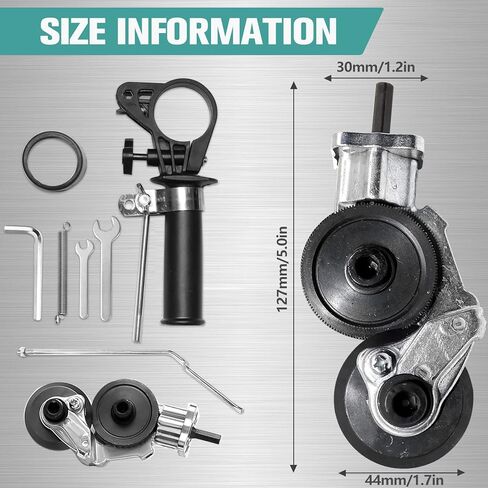 قاطع لوحة الحفر الكهربائي من GothicBride، ملحق مثقاب معدني، مقصات حفر كهربائية، مقصات قطع الألواح المعدنية، قاطع صفائح معدنية مزدوجة الرأس لقطع الألواح المعدنية والمواد الصلبة in Kuwait