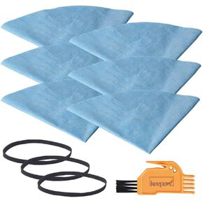 KEEPOW 90107 Shop Vac Filters for Most 5 Gallon and Above Shop Vac | Wet/Dry Vacuum Cleaners, Reusable Paper Disc Filter, Replace Part# 9010700, 9013700, 6 Pack in Saudi Arabia