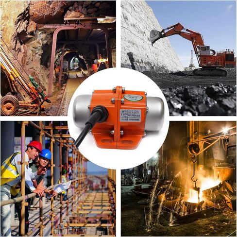 محرك اهتزاز هزاز خرساني 30 وات، تيار متردد أحادي الطور 110 فولت 3600 دورة في الدقيقة، هيكل من سبائك الألومنيوم، هزازات اهتزازية كهربائية غير متزامنة لطاولة الهزاز والمغذي الاهتزازي/2294 in Kuwait