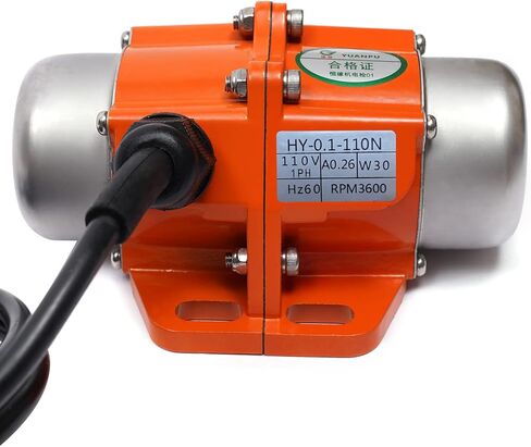 محرك اهتزاز هزاز خرساني 30 وات، تيار متردد أحادي الطور 110 فولت 3600 دورة في الدقيقة، هيكل من سبائك الألومنيوم، هزازات اهتزازية كهربائية غير متزامنة لطاولة الهزاز والمغذي الاهتزازي/2294 in Kuwait