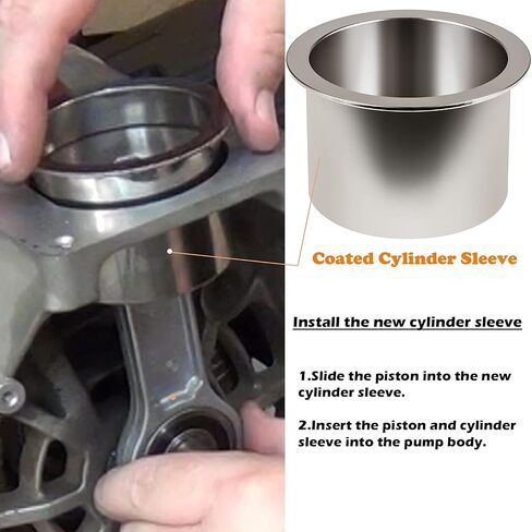 K-0650 Air Compressor Cylinder Sleeve and Compression Ring Replacement Kit Fits for Craftsman DeVilbiss Porter Cable Air Compressor Oil-Free Pumps Cylinder in Saudi Arabia