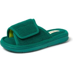 Dearfoams Women's Adjustable Indoor/Outdoor Machine Washable Memory Foam Slide Slipper in Saudi Arabia