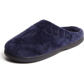 Dearfoams Women's Lightweight Memory Foam Indoor House Slipper Darcy Velour Clog with Wide Widths in Kuwait