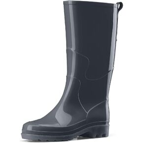 HISEA Rain Boots for Women Waterproof Garden Boots, Knee High Rain Shoes, Non Slip Seamless Welly