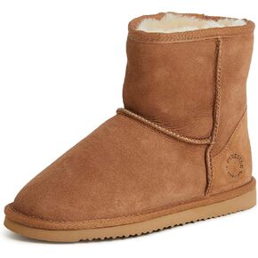 Fireside by Dearfoams Women's Rosebery Shearling Lined Indoor/Outdoor Boot Mid Calf in Saudi Arabia
