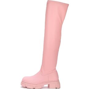 Cape Robbin Campi Over The Knee Boots with Chunky Block Heels, Fashion Dress Boots for Women