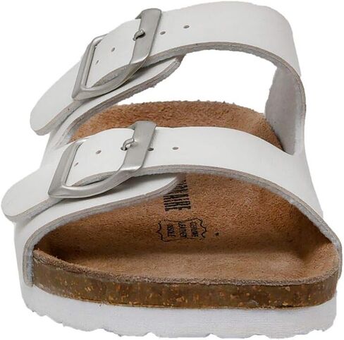 CUSHIONAIRE Lane Cork Footbed Womens Sandals Comfortable Double Buckle Slip On Sandals for Women with Arch Support and Classic Two Strap Design in Kuwait