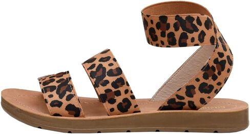 CUSHIONAIRE Indego Strappy Flat Sandals for Women with Elastic Upper, Arch Support and Memory Foam in Saudi Arabia