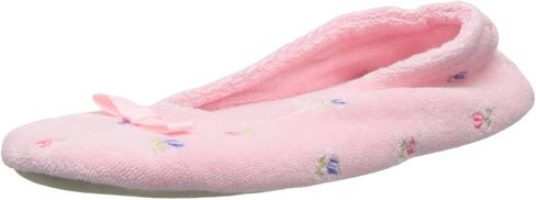 isotoner Women's Embroidered Terry Ballerina Slippers in Saudi Arabia