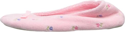 isotoner Women's Embroidered Terry Ballerina Slippers in Saudi Arabia
