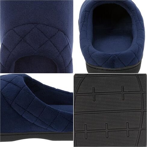 Dearfoams Women's Indoor/Outdoor Memory Foam Darcy Microfiber Velour Clog, Wide Widths Slipper in Saudi Arabia
