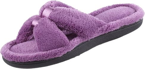 isotoner Women's Signature X-Slide Slipper, Satin Trim with Memory Foam in Saudi Arabia