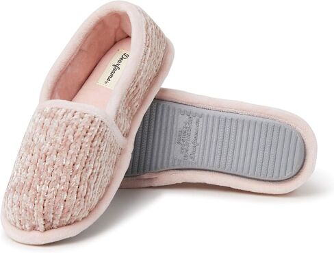 شبشب Dearfoams نسائي من قماش شانيل على شكل حرف A in Kuwait