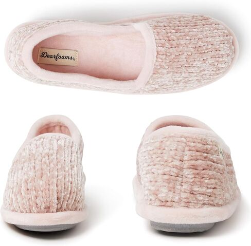 شبشب Dearfoams نسائي من قماش شانيل على شكل حرف A in Kuwait
