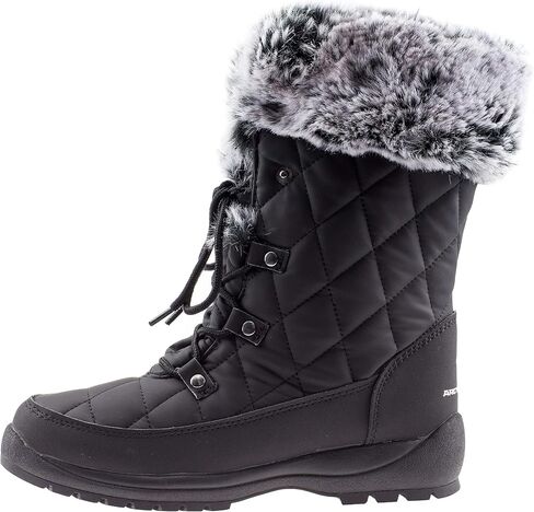 ArcticShield Faux Fur Womens Winter Snow Boots for Women - Dual Style Fur Collor Waterproof Snow Boots for Women with Memory Foam Insoles - Snow Boots with Heat Retain Technology in Kuwait