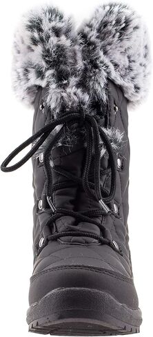 ArcticShield Faux Fur Womens Winter Snow Boots for Women - Dual Style Fur Collor Waterproof Snow Boots for Women with Memory Foam Insoles - Snow Boots with Heat Retain Technology in Kuwait