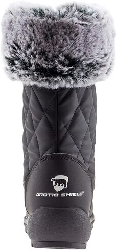 ArcticShield Faux Fur Womens Winter Snow Boots for Women - Dual Style Fur Collor Waterproof Snow Boots for Women with Memory Foam Insoles - Snow Boots with Heat Retain Technology in Kuwait
