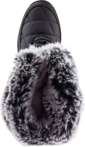 ArcticShield Faux Fur Womens Winter Snow Boots for Women - Dual Style Fur Collor Waterproof Snow Boots for Women with Memory Foam Insoles - Snow Boots with Heat Retain Technology in Kuwait