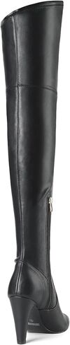 DREAM PAIRS Women's Over the Knee High Boots | 3.7" High Heels, Pointed Toe, Side Zipper, Slanted Top Opening, 4mm Latex Insole in Saudi Arabia