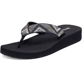 Ampeo Women's Arch Support Flip Flops Comfortable Casual Summer Beach Thong Sandals