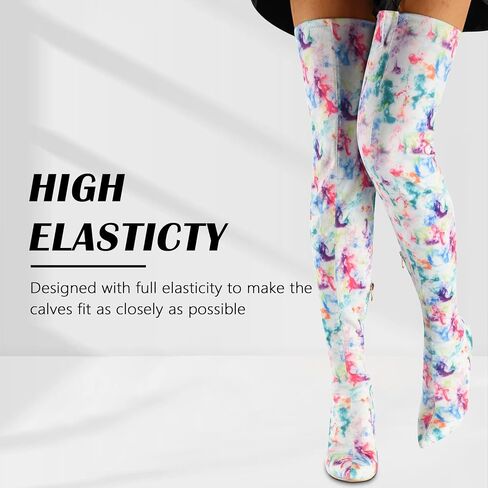 CAMSSOO Women's Over the Knee Boots Pointed Toe Stiletto Thigh High | Faux Suede / PU ,3.94" Heel Side Zip Non-Slip Base for Steady Strides Comfy Trendy Club Boots in Saudi Arabia