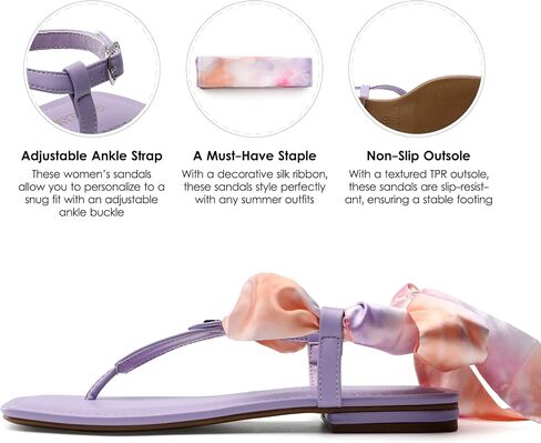 DREAM PAIRS Women's T-Strap Thong Flat Sandals with Cute Square Toe Strappy for Summer in Saudi Arabia