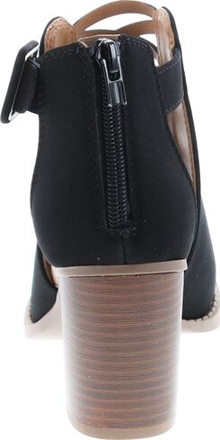 Soda Aran ~ Women Open Toe Crisscross Straps Back Zipper High Heel Fashion Sandal with Adjustable Ankle Strap in Kuwait