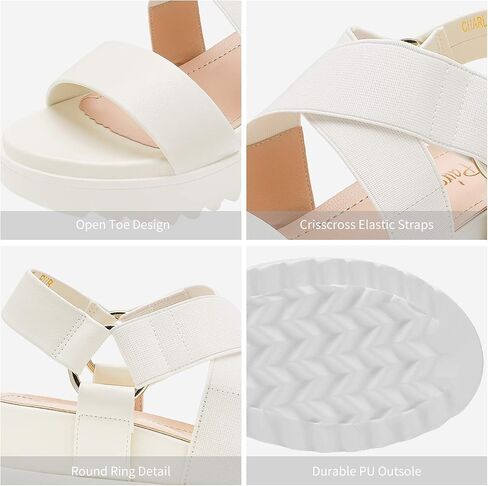 DREAM PAIRS Women’s Open Toe Ankle Strap Platform Wedge Sandals in Kuwait