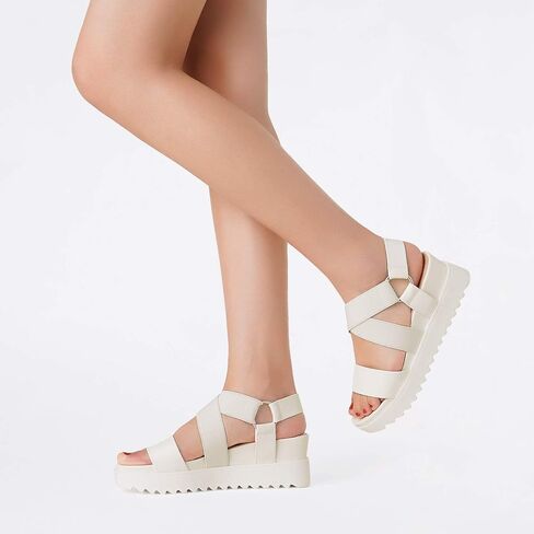 DREAM PAIRS Women’s Open Toe Ankle Strap Platform Wedge Sandals in Kuwait