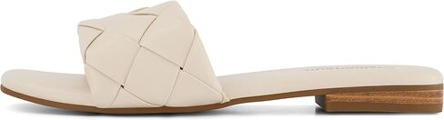 CUSHIONAIRE Franca Woven Slide Sandals Women Dressy or Casual with Memory Foam | Comfortable Summer Shoes for Women | Lightweight Slip-On Flat Sandals | Wide Widths Available in Saudi Arabia