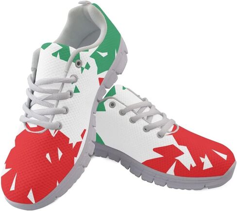 Jeiento Womens Walking Sneakers Tennis Shoes - Flag Shoes Breathable Comfortable Non Slip Athletic Running Jogging Gym Workout Casual Sport Shoe in Kuwait