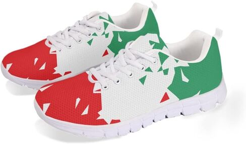 Jeiento Womens Walking Sneakers Tennis Shoes - Flag Shoes Breathable Comfortable Non Slip Athletic Running Jogging Gym Workout Casual Sport Shoe in Kuwait