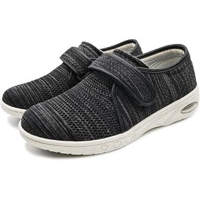 W&LESVAGO Breathable Lightweight Adjustable Diabetic Shoes Wide Width Air Cushion Walking Sneakers for Women Swollen Feet in Saudi Arabia
