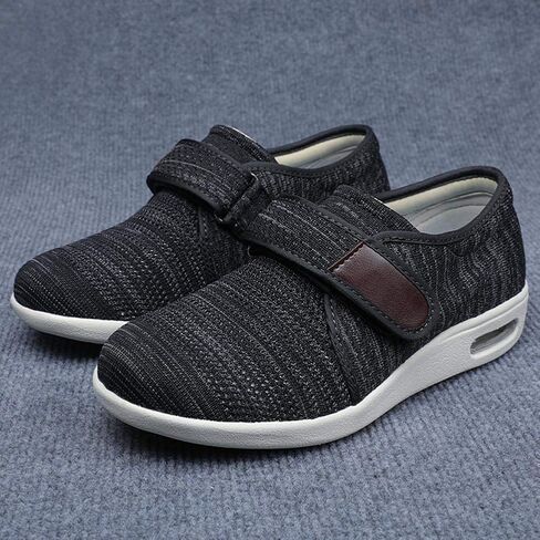 W&LESVAGO Breathable Lightweight Adjustable Diabetic Shoes Wide Width Air Cushion Walking Sneakers for Women Swollen Feet in Saudi Arabia