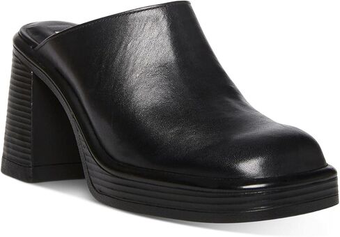 Steve Madden Womens Flirtie Leather Platform Mules in Saudi Arabia
