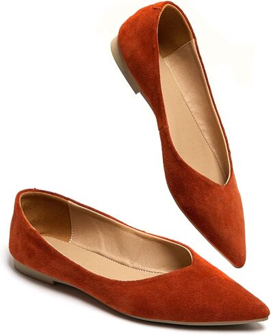 ESTINE أحذية باليه مسطحة للنساء مريحة وأنيقة أحذية نسائية مسطحة من إسفنج الذاكرة سهلة الارتداء بمقدمة مدببة أحذية مسطحة للنساء in Kuwait