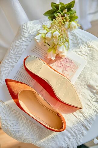 ESTINE أحذية باليه مسطحة للنساء مريحة وأنيقة أحذية نسائية مسطحة من إسفنج الذاكرة سهلة الارتداء بمقدمة مدببة أحذية مسطحة للنساء in Kuwait