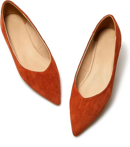 ESTINE أحذية باليه مسطحة للنساء مريحة وأنيقة أحذية نسائية مسطحة من إسفنج الذاكرة سهلة الارتداء بمقدمة مدببة أحذية مسطحة للنساء in Kuwait