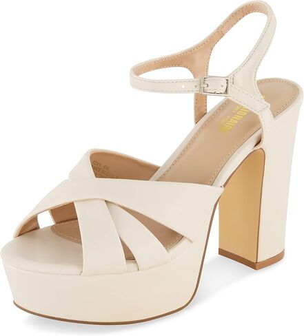 CUSHIONAIRE Women's Foxy platform dress sandal +Memory Foam and Wide Widths Available in Saudi Arabia