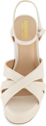 CUSHIONAIRE Women's Foxy platform dress sandal +Memory Foam and Wide Widths Available in Saudi Arabia