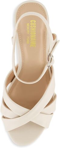 CUSHIONAIRE Women's Foxy platform dress sandal +Memory Foam and Wide Widths Available in Saudi Arabia