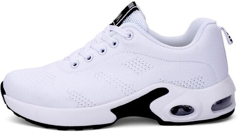 Fenlogft Women's Flying Knit Running Shoes - Lightweight Lace-up Sneakers for Daily Walking and Work, Garden Shoes in Saudi Arabia